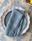 French Blue Linen Napkins - 45 x 45cm, pack of 2