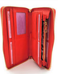 SADDLER FREYA Real Leather Designer RFID Purse & Phone Holder with Strap | Gift Boxed