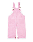 Fuchsia Seersucker Dungarees