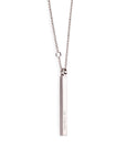 Adjustable Silver Bar Necklace