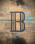 Black 5" or 12" Art Deco Metal Lettering A-Z 0-9