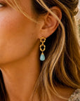 Moirai Double Twisted Loops Earrings Pariba Onyx