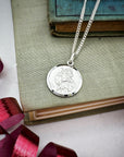 Classic St Christopher Necklace Sterling Silver 20mm