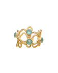 Thalia Adjustable Gemstone Ring: Pariba Onyx