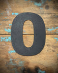 12" and 5" Black Fat Font Metal Letters.