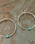 Solstice Hoops – Large - Turquoise