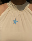 Blue Starfish Necklace
