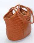 CELIA Calfskin Leather Tote - Spacious Handmade Travel Bag with Cotton Drawstring Organizer | SOOK Collection by Sook Stainable at brixbailey.com