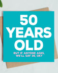 50 Years Old Birthday Card