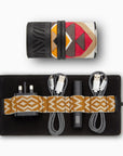 Gaucho Aztec Mini TechRoll, Black (Red/ Orange/ Black)
