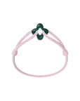 Green Clover Cord Bracelet