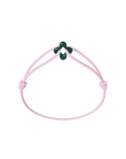 Mini Green Clover Cord Bracelet