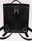 Handmade Leather City Backpack - Black Gothic Studded
