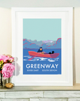 River Dart Fishing Boat Vintage Seaside Print