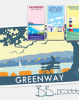 Riverside Landscape Travel Poster Print