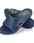 French Navy Slider Sandals for Men