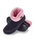 Ossa High Women's Slipper Boot in Navy and Pink