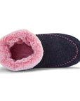 Ossa High Women's Slipper Boot in Navy and Pink