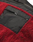 Sports Cape Black and Burgundy