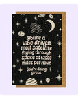 A6 Greeting Card - Vibe Satellite