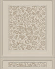 Faux Wood Panelling Wallpaper with 3D Effect