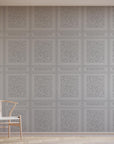Faux Wood Panelling Wallpaper with 3D Effect