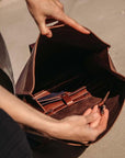 Eco Leather Helsinki Knapsack – Modular & Sustainable Travel by Stella Soomlais at brixbailey.com