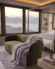 The Cozy Mora Kaplan Interior Luxury Soft Fox Faux Fur Throw Blanke
