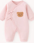 The Teddy Bear Boucle Wrap Baby Grow Romper