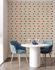 Polka Dot Retro Wallpaper