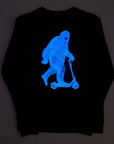 Glow Big Pullover Sweatshirt in Electric Blue