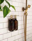 Gold Double Wall Mounted Soap Dispenser