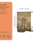 Gold Double Soap Bottle Holder