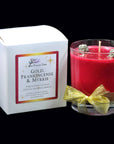 Gold, Frankincense & Myrrh - Crystal Infused Scented Candle