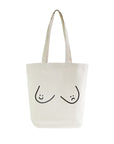 Happy Face / Sad Face Boobs Tote Bag - Good Breast, Bad Breast