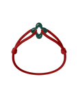Green Clover Cord Bracelet