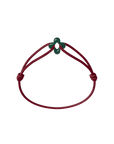 Mini Green Clover Cord Bracelet
