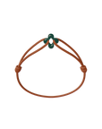 Mini Green Clover Cord Bracelet