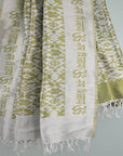 OM Namah Shivay Handwoven Silk Shawl-3