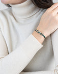 Mini Silver Soho Diamond Cord Bracelet