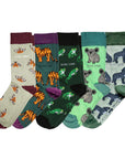Green Lover Bamboo Sock Set with 5 Pairs