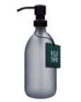 Grey Matte Soap Dispenser with Stainless Steel Pump