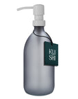 Grey Matte Soap Dispenser with Stainless Steel Pump