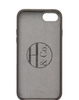 iPhone 7/8 Case, Grey Leather