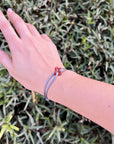 Red Clover Cord Bracelet