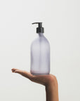 Grey Glass Soap Pump Dispenser