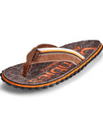 Men's Flip Flops in Orange