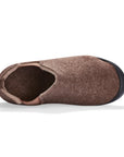 Women's Slipper Boot in Chocolate and Cream