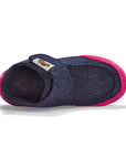 Quokka Women's Slipper Boots in Navy and Pink