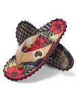 Women's Islander Flip Flops in Denim Hibiscus
